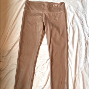 Rose Gold Athleta leggings. Medium Tall